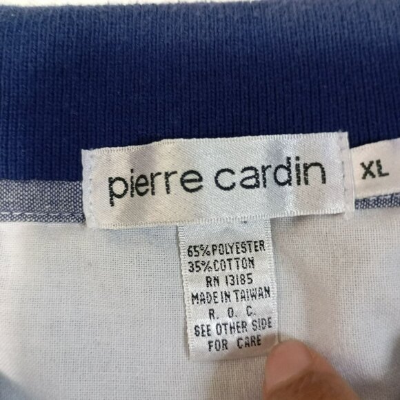 Pierre Cardin Polo Shirt Retro Style Striped Colorblock Short Sleeve Mens Size X - Picture 2 of 13